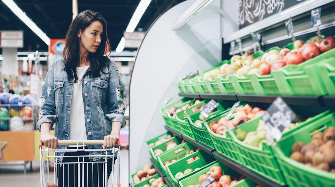 shoplifter in supermarket