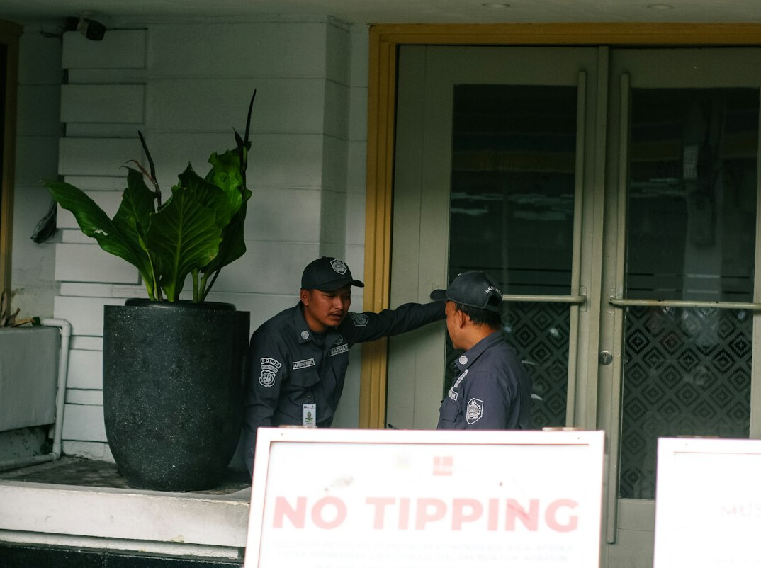 security officer arresting shoplifter